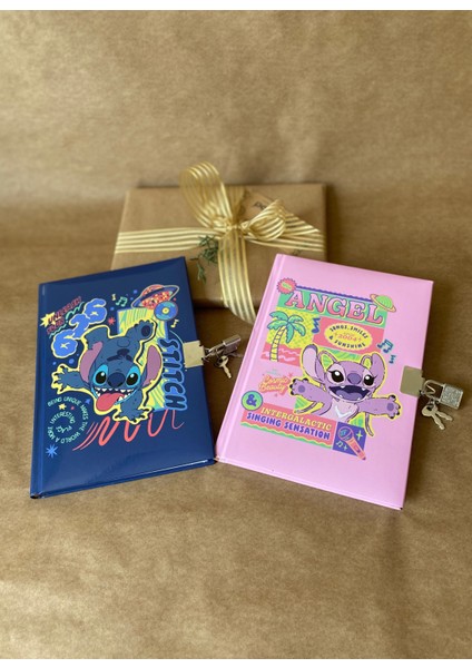 Lilo & Stitch Kilitli Hatıra Defteri | 14X20 cm – 80 Yaprak Sert Kapaklı Günlük fiyatları