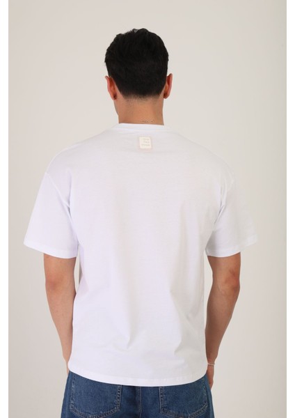 One Two Three Erkek T-Shirt %100 Koton fırsatları