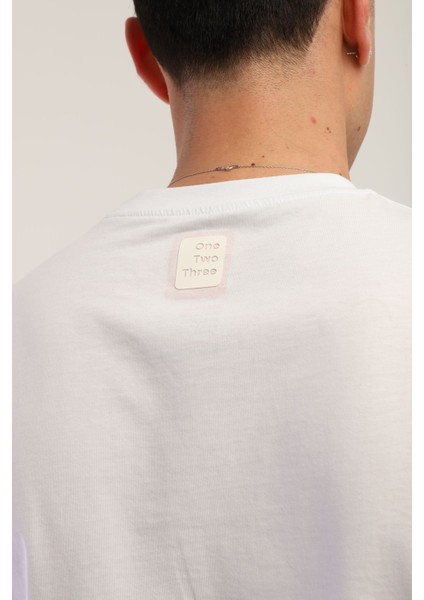 One Two Three Erkek T-Shirt %100 Koton indirimleri