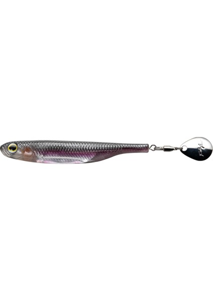 Flash J Spin Elastomer Sw 10CM (4'') #104 Anchovy Silver Silikon Balık (3 Adet)