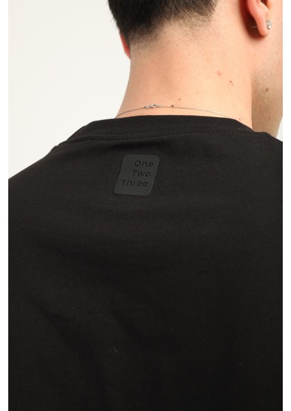 One Two Three Erkek T-Shirt %100 Koton indirimleri