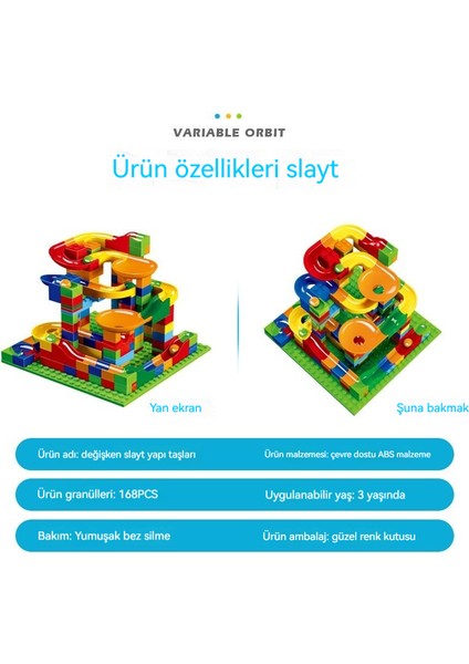 Sınır Ötesi Değişken Slayt Bilyalı Bloklar Çocuk Oyuncakları 168 Küçük Parçacıklar Parça Bulmaca Dıy (Yurt Dışından)