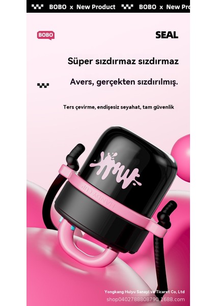 Macaron Bobo Termos Bardak Taşınabilir 316 Paslanmaz Çelik Çocuk Pipet Bardak (Yurt Dışından)