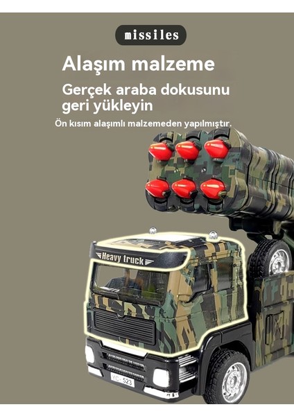 Çocuk Askeri Alaşımlı Füze Fırlatma Araba Modeli Oyuncak (Yurt Dışından) fırsatları