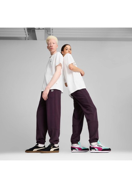 Erkek Mor Puma Downtown Relaxed Sweatpants Mor Erkek Eşofman Altı