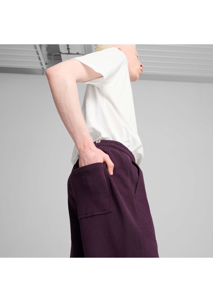 Erkek Mor Puma Downtown Relaxed Sweatpants Mor Erkek Eşofman Altı