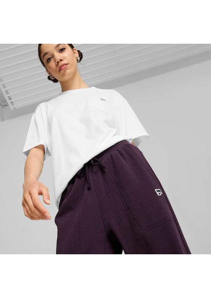 Erkek Mor Puma Downtown Relaxed Sweatpants Mor Erkek Eşofman Altı
