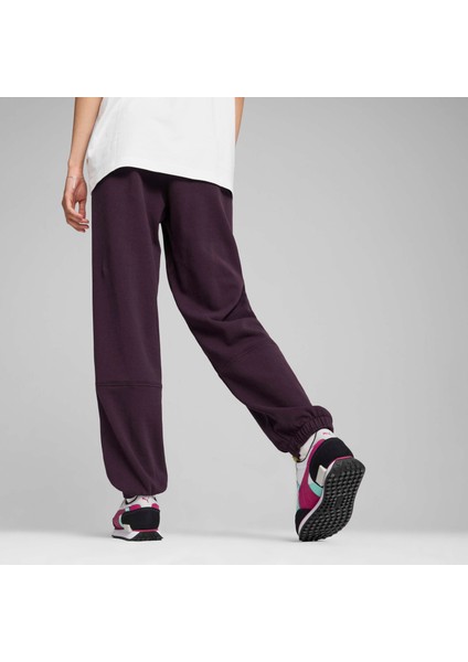 Erkek Mor Puma Downtown Relaxed Sweatpants Mor Erkek Eşofman Altı