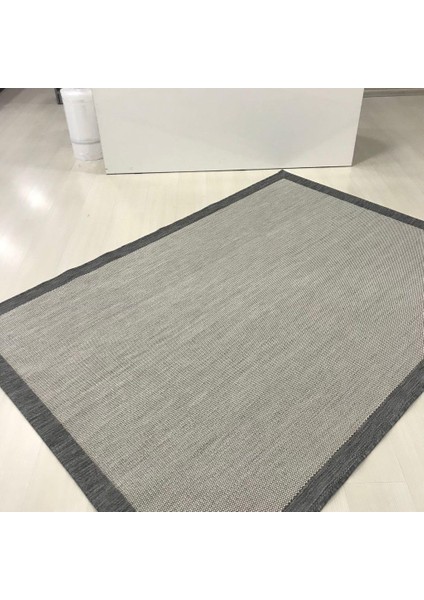 Jüt Sisal Halı 9313 Gri Serisi Salon Oturma Yatak Odası Halısı