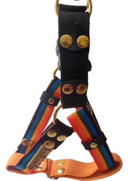 Köpek göğüs tasması küçük ve orta ırk yumuşak renkli kolon hakiki deri kapamalı genişlik:2,5cm göğüs ölçüsü:40-65cm ayarlamalı dog harness GT3-7 fiyatları