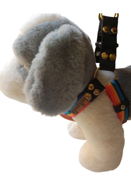 Köpek göğüs tasması küçük ve orta ırk yumuşak renkli kolon hakiki deri kapamalı genişlik:2,5cm göğüs ölçüsü:40-65cm ayarlamalı dog harness GT3-7 indirimleri