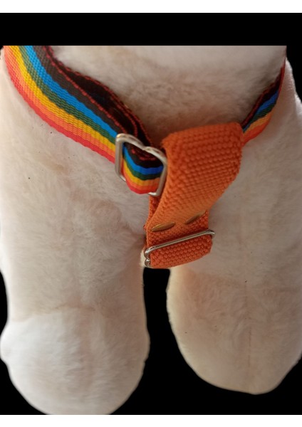 Köpek göğüs tasması küçük ve orta ırk yumuşak renkli kolon hakiki deri kapamalı genişlik:2,5cm göğüs ölçüsü:40-65cm ayarlamalı dog harness GT3-7