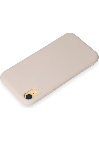 Iphone Xr Kılıf First Silikon - Krem Bstmy