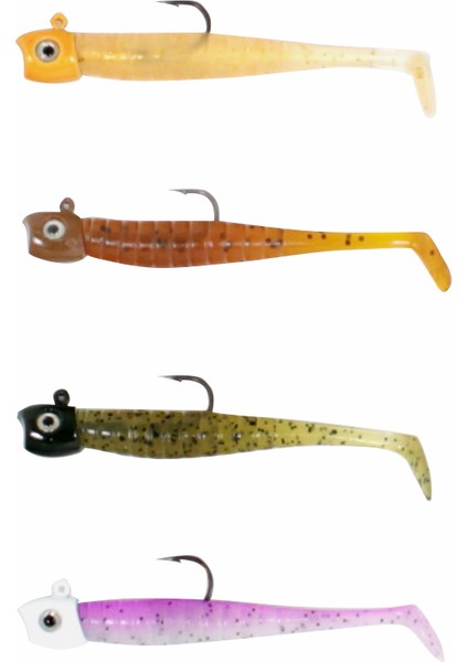 Mebaru Micro Shad 6.5cm 3.8gr Lrf Silikon Yem Seti Natural Mix