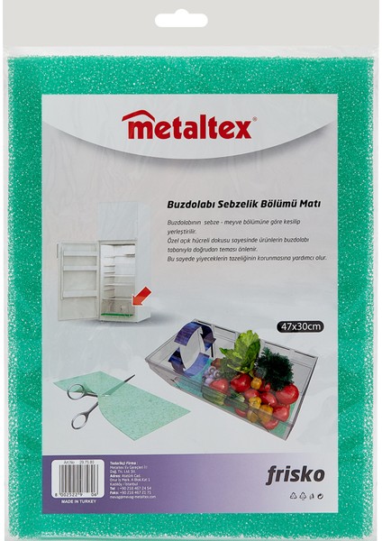 Buzdolabı Sebzelik Rutubet Önleyici - 25 cm