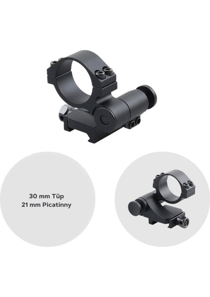 30MM Dürbün ve Magnifier Için Yana Katlanır Picatinny Montaj Ayağı Sctm-17