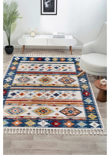 Antique AN006 Çok Renkli Hav Toz Vermez Salon Mutfak Koridor Oturma Odası Yolluk Halı modelleri