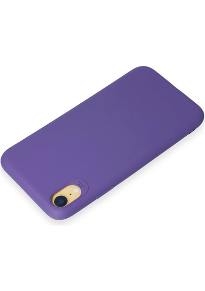 Iphone Xr Kılıf First Silikon - Mor Bstmy