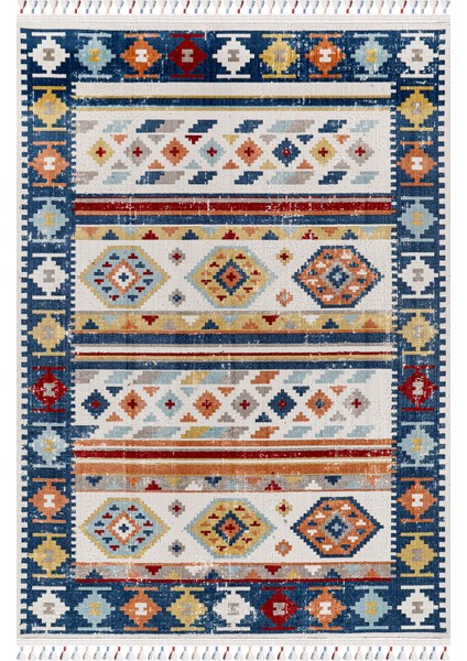 Antique AN006 Çok Renkli Hav Toz Vermez Salon Mutfak Koridor Oturma Odası Yolluk Halı indirimleri