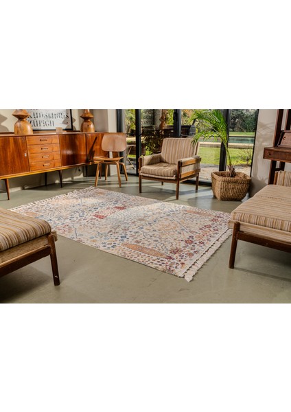 Antique AN005 Çok Renkli Hav Toz Vermez Salon Mutfak Koridor Oturma Odası Yolluk Halı fiyatları