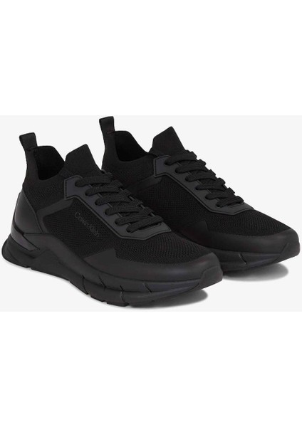 Erkek Ck Low Top Lace Up Sneakers - Siyah