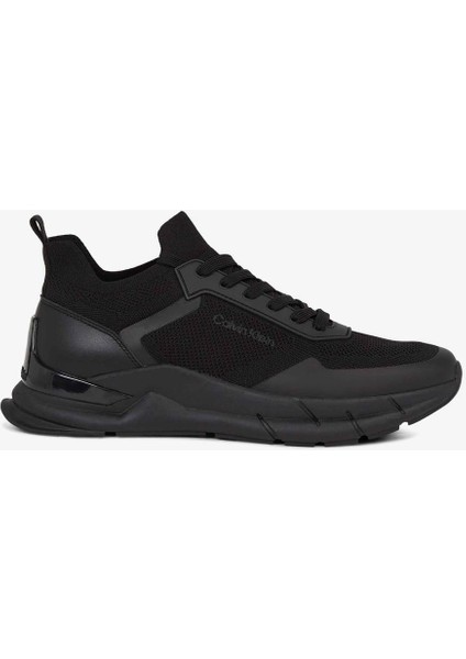 Erkek Ck Low Top Lace Up Sneakers - Siyah