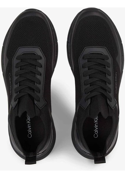 Erkek Ck Low Top Lace Up Sneakers - Siyah