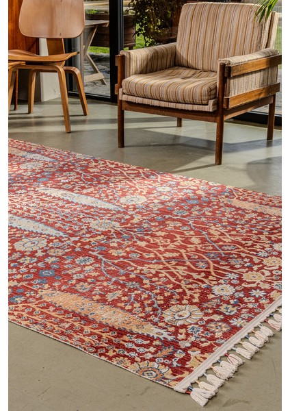 Antique AN004 Çok Renkli Hav Toz Vermez Salon Mutfak Koridor Oturma Odası Yolluk Halı