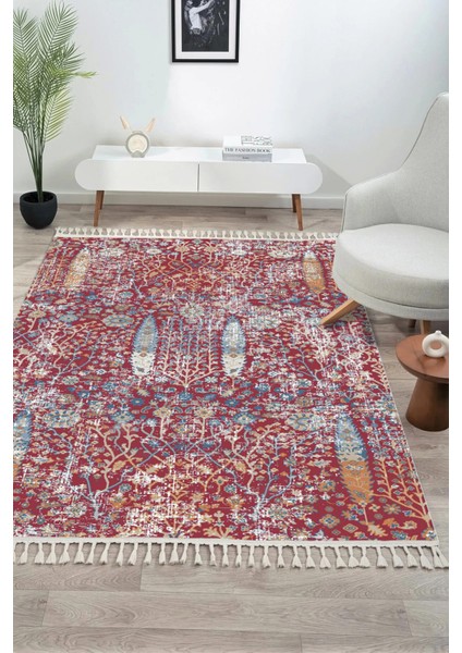Antique AN004 Çok Renkli Hav Toz Vermez Salon Mutfak Koridor Oturma Odası Yolluk Halı modelleri