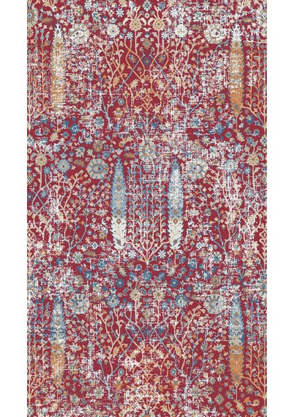 Antique AN004 Çok Renkli Hav Toz Vermez Salon Mutfak Koridor Oturma Odası Yolluk Halı fırsatları