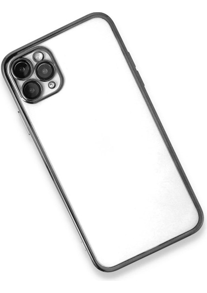 Iphone 11 Pro Max Kılıf Razer Lensli Silikon - Gümüş Bstmy