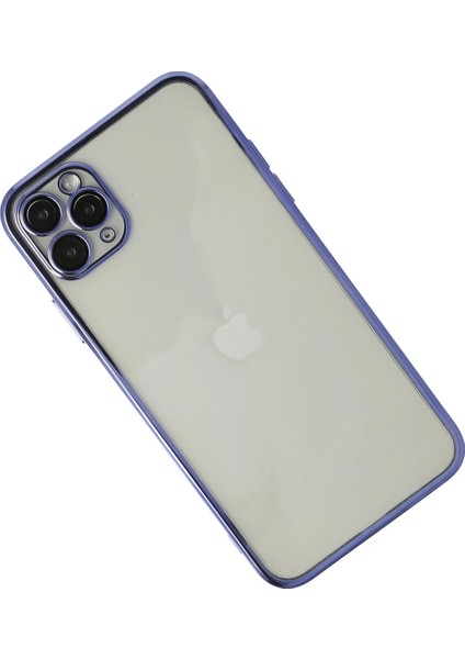 Iphone 11 Pro Max Kılıf Razer Lensli Silikon - Mor Bstmy