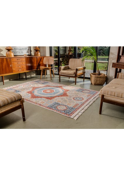 Antique AN003 Çok Renkli Hav Toz Vermez Salon Mutfak Koridor Oturma Odası Yolluk Halı fiyatları