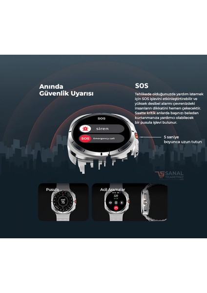 Watch Premium Ultra Akıllı Saat indirimleri