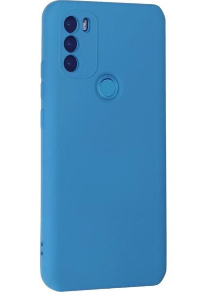 General Mobile Gm 21 Plus Kılıf Nano Içi Kadife Silikon - Mavi Bstmy