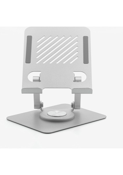 Telefon Tablet Standı Metal 360 Dönen Ayarlanabilir Kademeli Stand Delikli Havalandırmalı Güçlü