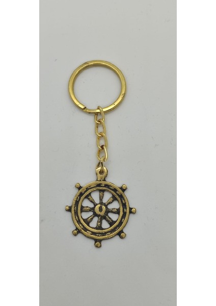 Pirinç Dümen Anahtarlık (4cm)