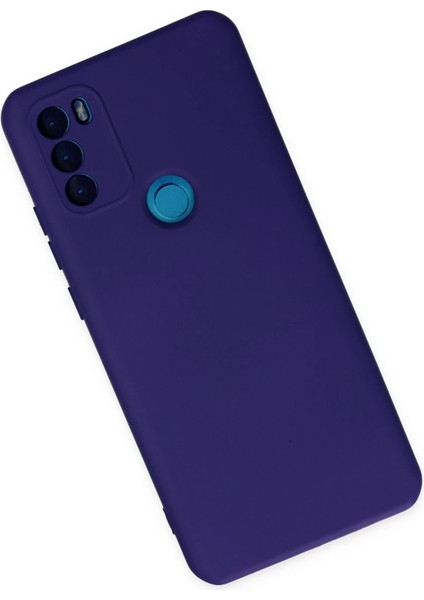 General Mobile Gm 21 Plus Kılıf Nano Içi Kadife Silikon - Mor Bstmy
