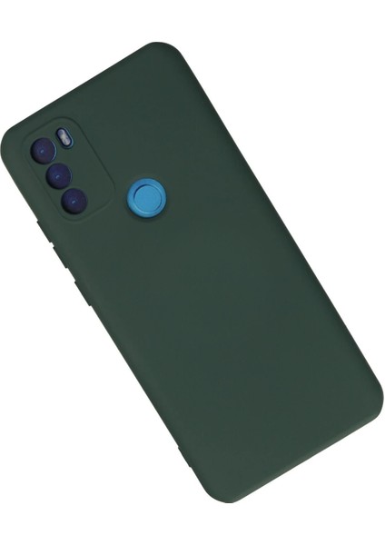 General Mobile Gm 21 Plus Kılıf Nano Içi Kadife Silikon - Koyu Yeşil Bstmy