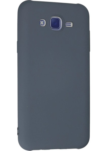 Samsung Galaxy J7 Kılıf Nano Içi Kadife Silikon - Gri Bstmy
