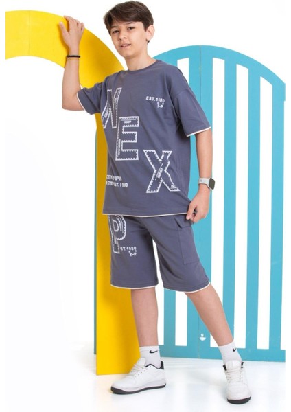 Erkek Çocuk Cepli Alt Üst Şortlu Takım