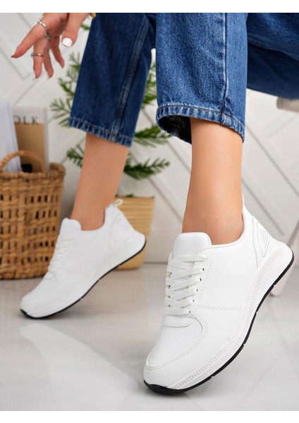 Unisex Kışlık Mevsimlik Sneaker Rahat Taban Günlük Kadın Erkek Cilt Sneaker Spor Ayakkabı