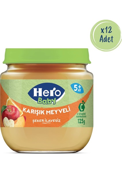 Karışık Meyveli Kavanoz Mama 125g x12