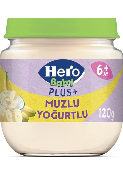 Plus Muzlu Yoğurtlu Kavanoz Mama 120g x6 fiyatları