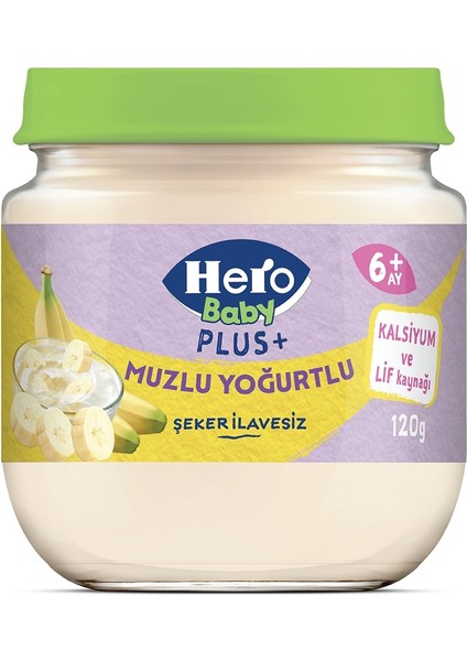 Plus Muzlu Yoğurtlu Kavanoz Mama 120g x6 modelleri