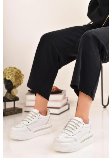 Kadın Kalın Yüksek Hafif Taban Spor Ayakkabı Sneaker