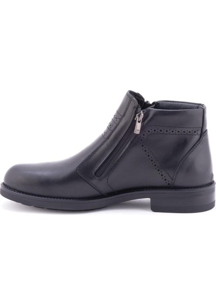 Pıel 36255-H Siyah Erkek Kışlık Deri Comfort Bot