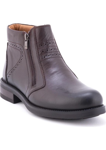 Pıel 36255-H Kahve Erkek Kışlık Deri Comfort Bot