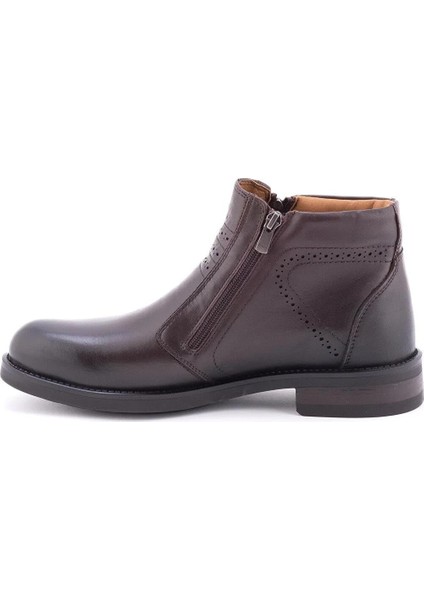Pıel 36255-H Kahve Erkek Kışlık Deri Comfort Bot
