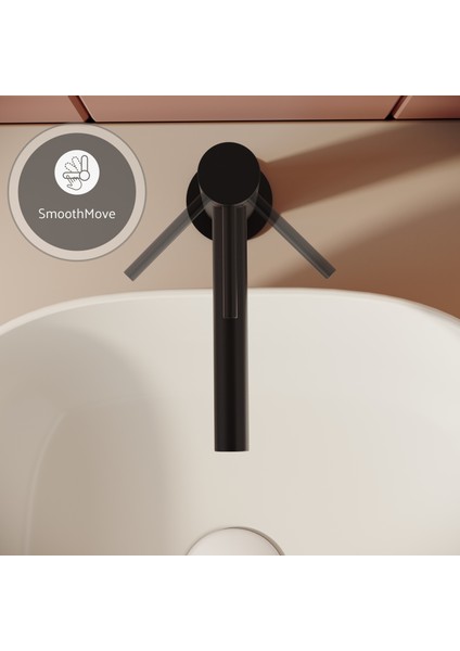 Origin A4255736WTC YÜKSEK LAVABO Bataryası, Mat Siyah